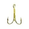 Eagle Claw 376 Gold 2X Treble Hook