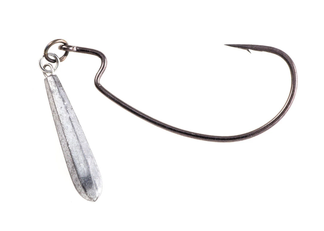Owner JigRig Soft Plastics Hook W/ Tungsten Weight 2 Pack