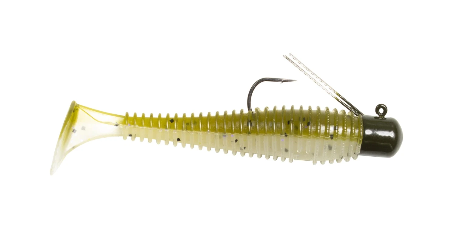 Lunkerhunt Pre-Rigged Finesse Swimbait 3 Inch Paddle Tail Swimbait - Image 4