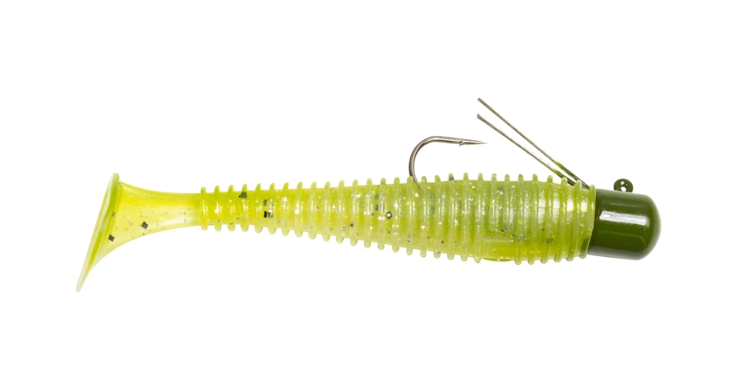 Lunkerhunt Pre-Rigged Finesse Swimbait 3 Inch Paddle Tail Swimbait - Image 5