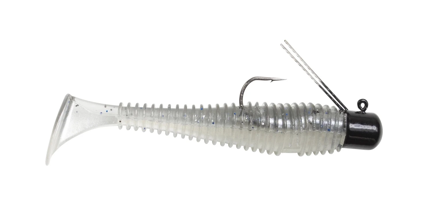 Lunkerhunt Pre-Rigged Finesse Swimbait 3 Inch Paddle Tail Swimbait - Image 6