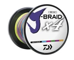 Daiwa J-Braid X4 Braided Line 330 Yards Multi-Color