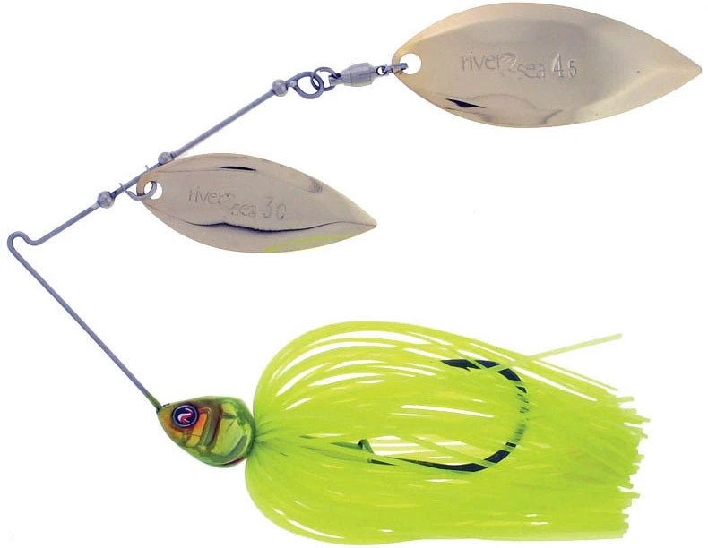 River2Sea Ish Monroe Bling Double Willow Spinnerbait 1/2 Oz. - Image 4