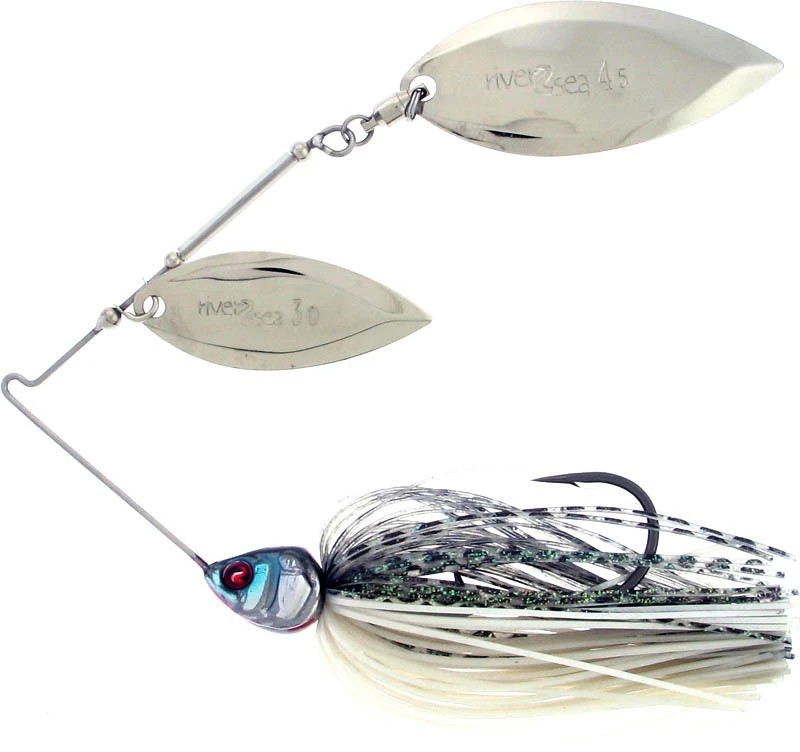 River2Sea Ish Monroe Bling Double Willow Spinnerbait 1/2 Oz. - Image 2