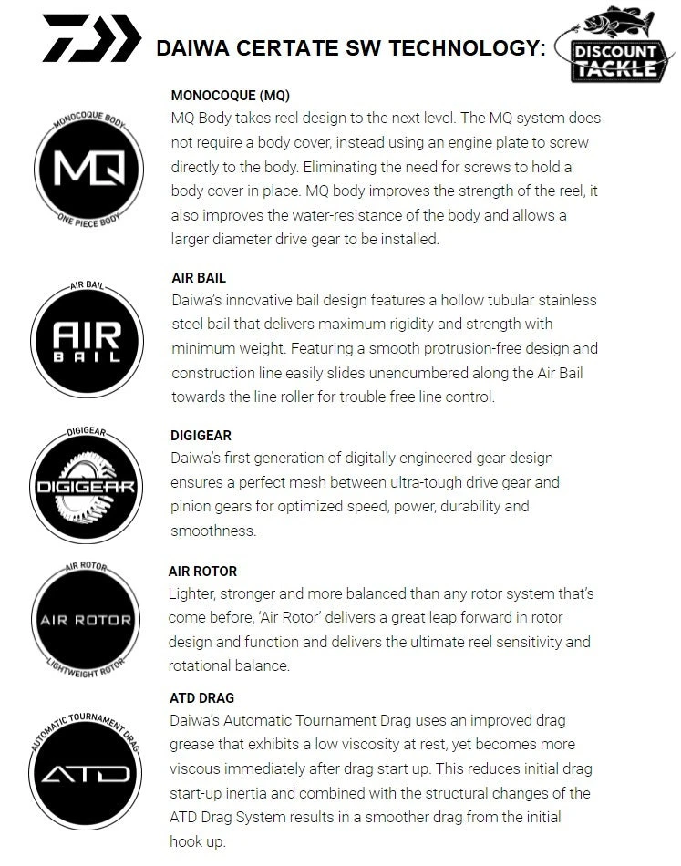 Daiwa Certate SW G Saltwater Spinning Reels - Image 5