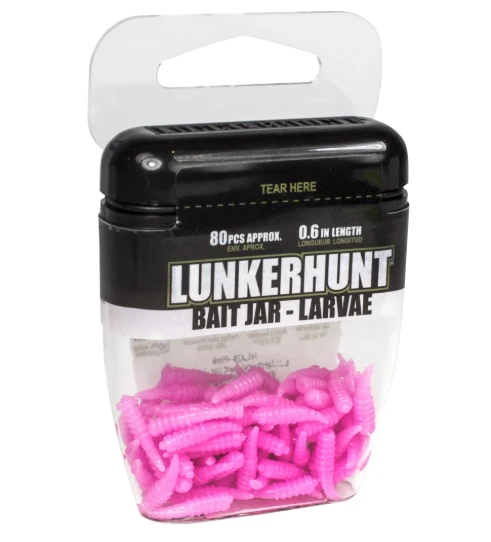Lunkerhunt Larvae Bait Jar 1/3 Oz.